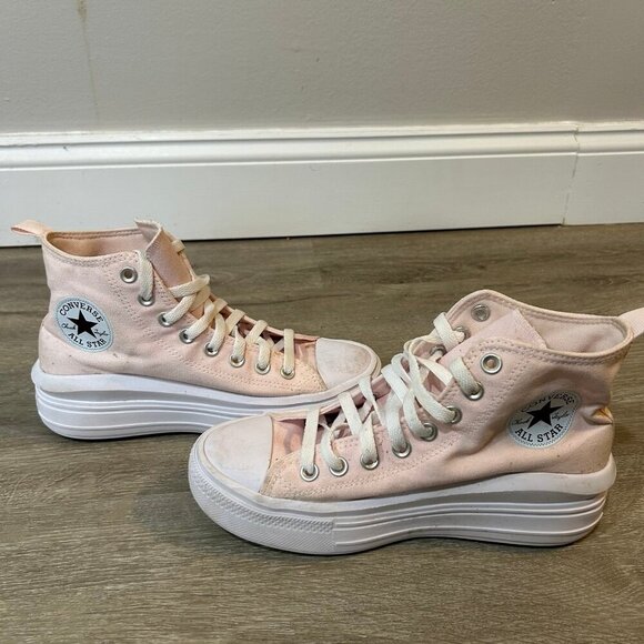 Converse Chuck Taylor All Star Light Pink Move Platform Sneakers Women’s Size 6 - Picture 5 of 7